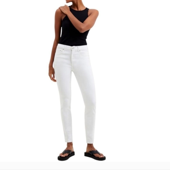 French Connection Size 6 White Ankle Jeans - Picture 1 of 7